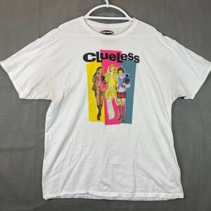 Clueless Graphic T-Shirt Women’s Size L White Movie Print Retro 90s Style Casual